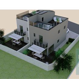 Ponúkame na predaj dvojpodlažné apartmány so záhradou, 210m od mora.