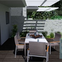 Ponúkame na predaj dvojpodlažné apartmány so záhradou, 210m od mora.