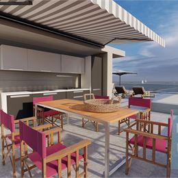 Luxusné apartmány na predaj s otvoreným výhľadom na more, 1. rad od mora, Vinjerac-Zadar,