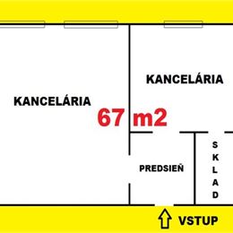 Kancelárske priestory, 67 m2 - centrum mesta