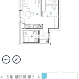 MALÝ DUNAJ – Investičný 2 izbový byt, Ružinov