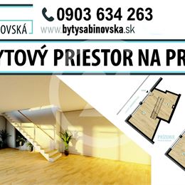 PREDAJ nebytových priestorov, 146 m2, Sabinovská ul. – novostavba