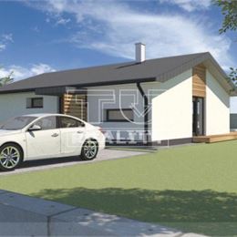 Novostavba bungalovu v obci Necpaly na pozemku 500m2 - úžitková plocha 105m2