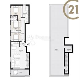 Luxusní apartmán s výhledem na moře – Diklo, Zadar, 142m2