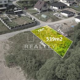 STAVEBNÝ POZEMOK, OBEC RUDINA, 539m2