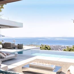 Na predaj, exkluzívna vila s infinity bazénom a výhľadom na hory, 746 m² – Marbella, Andalusia, Španielsko