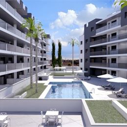 Na predaj nádherný byt s tromi spálňami, terasou a bazénom 2+1, San Javier, Costa Calida Španielsko