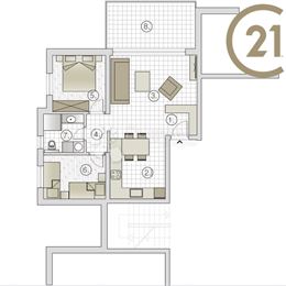 Byt – Vodice, 66,22m2