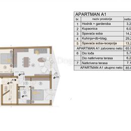 Byt 150m od mora! – Medulin, 85,06m2