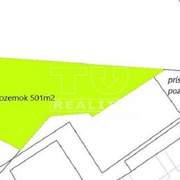 Na predaj rovinatý stavebný pozemok Rajecké Teplice-Poluvsie o výmere 501m2