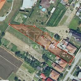 Na predaj stavený pozemok v obci Práznovce s rozlohou 1458 m2