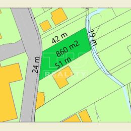  predaj stavebného POZEMKU v super časti mesta MODRA, 860 m2