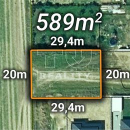 Stavebný pozemok s projektom RD, 589m2, Senica