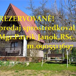 PREDANÉ! Chata Košice, elektrina, voda