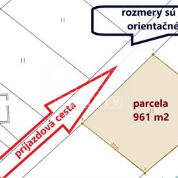 Stavebný pozemok, Kapušany pri Prešove, 961 m2