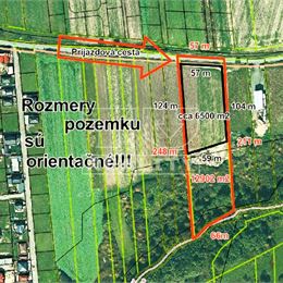 Investičný pozemok, 12902 m2, využitie cca 6500 m2, Šalgovík