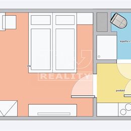 Čiastočne zrekonštruovaná GARSÓNKA, BA RUŽINOV, 19 m2