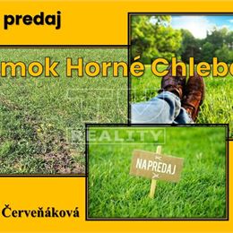 Na predaj pozemok vhodný na stavbu rodinného domu v obci Horné Chlebany, 475m2