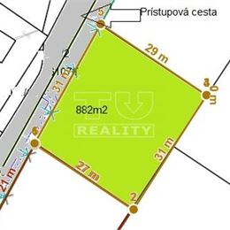 Stavebný pozemok Považská Bystrica-Jelšové, 882 m2