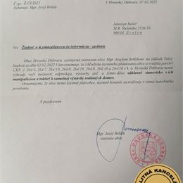 POSLEDNÉ TRI POZEMKY od 699m2 Hronská Dúbrava