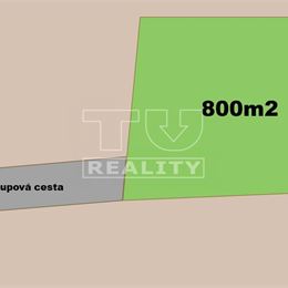 Na predaj slnečný pozemok Malé Kršteňany s pekným výhľadom, 800m2