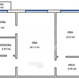 TUreality ponúka krásny 3i byt v Ružinove, Šándorova ul., 77m2.