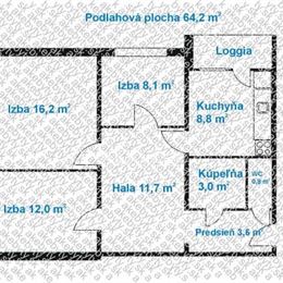 TUreality ponúka krásny 3i byt v Ružinove, Sedmokráskova ul., 67,7m2.