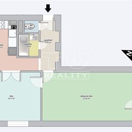 Praktický, čiastočne zrekonštruovaný 2 izbový byt s balkónom v centre mesta, PEZINOK, 56,70 m2