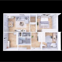 PODKROVNÝ 3-IZBOVÝ BYT S BALKÓNOM, 65m2, VÝCHODNÁ ULICA, TRENČÍN