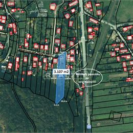 Stavebný pozemok, Drienovská Nová Ves, okr. Prešov, 3107 m2