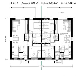 VÝHRADNE! Rodinný dom, novostavba 79,5 m2, pozemok 390 m2, Podhorany pri Prešove