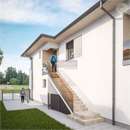 Predaj, trojizbový byt Lužianky, Jaseňová ulica, vlastná záhradka, dve parkovacie státia - VO VÝSTAVBE -