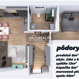 REZERVOVANÉ - Predaj, dvojizbový byt Sekule - ZNÍŽENÁ CENA - EXKLUZÍVNE HALO REALITY + VIDEOOBHLIADKA