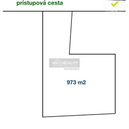 Predaj, pozemok pre rodinný dom 973 m² Kokošovce - ZNÍŽENÁ CENA