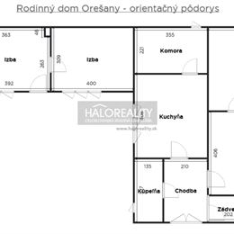 Predaj, rodinný dom Orešany - ZNÍŽENÁ CENA