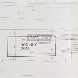 Predaj, pozemok pre rodinný dom 1157 m² Veľký Ďur, Dolný Ďur, s projektom pre 4 izbový rodinný dom a