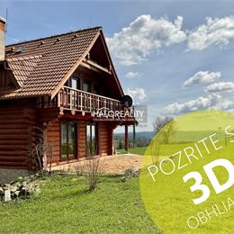 REZERVOVANÉ - Predaj, rodinný dom Hriňová, Snohy, ZRUB - ZNÍŽENÁ CENA - EXKLUZÍVNE HALO REALITY
