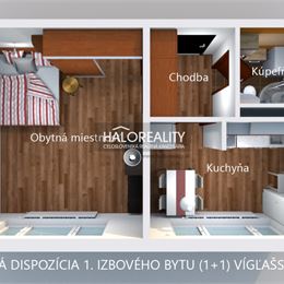 Predaj, jednoizbový byt Bratislava Petržalka, Lúky, Vigľašská - EXKLUZÍVNE HALO REALITY + VIDEOOBHLIADKA