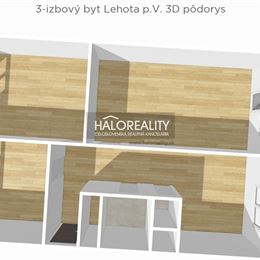 Predaj, trojizbový byt Lehota pod Vtáčnikom, parkovacie miesto v cene - EXKLUZÍVNE HALO REALITY