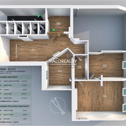 Prenájom, kancelársky priestor Bratislava Staré Mesto, 4 kancelárie 90,73 m²