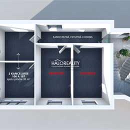 Prenájom, kancelársky priestor Bratislava Lamač, (30 m²) - NOVOSTAVBA