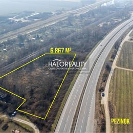 Predaj, pozemok 6867 m² Svätý Jur - EXKLUZÍVNE HALO REALITY + VIDEOOBHLIADKA