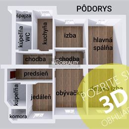 Predaj, päťizbový byt Bratislava Nové Mesto, Šancová - ZNÍŽENÁ CENA