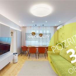 REZERVOVANÉ - Predaj, trojizbový byt Bratislava Ružinov, Čaklovská - EXKLUZÍVNE HALO REALITY