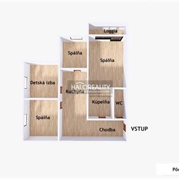 Predaj, štvorizbový byt Bratislava Petržalka