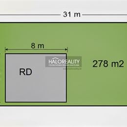 Predaj, stavebný pozemok so starším rodinným domom, 278 m² Trnava, Kopánka