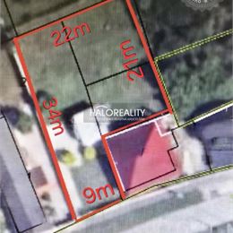 Predaj, pozemok pre rodinný dom 613 m² Váhovce
