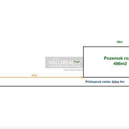 Predaj, pozemok pre rodinný dom 496 m² Prešov