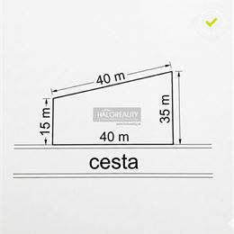 Predaj, pozemok pre rodinný dom 996 m² Rudník