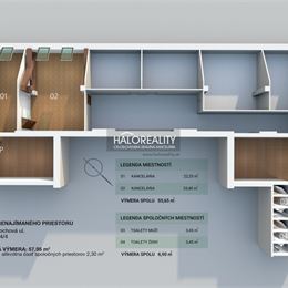 Prenájom, kancelársky priestor Bratislava Staré Mesto, Zochova (57,95 m²)